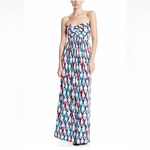 TART Collections 'Cassiopeia' Blurred Line Print Maxi Dress - Sz M Beautiful NWT